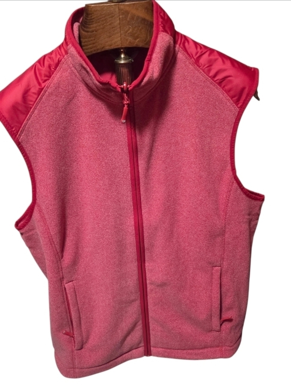 Cutter & Buck Red Spark Mens Full-Zip Golf Casual Vest Size Large New!